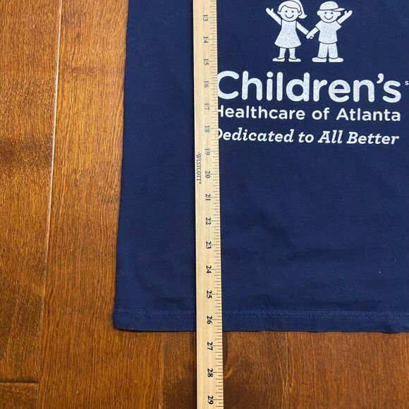 Fruit Of The Loom MLB Atlanta Braves Navy Red CHOA Graphic Tee Men's Medium - Picture 7 of 7